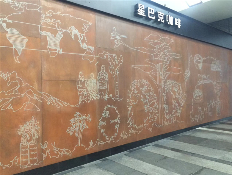 连云耐候钢幕墙
